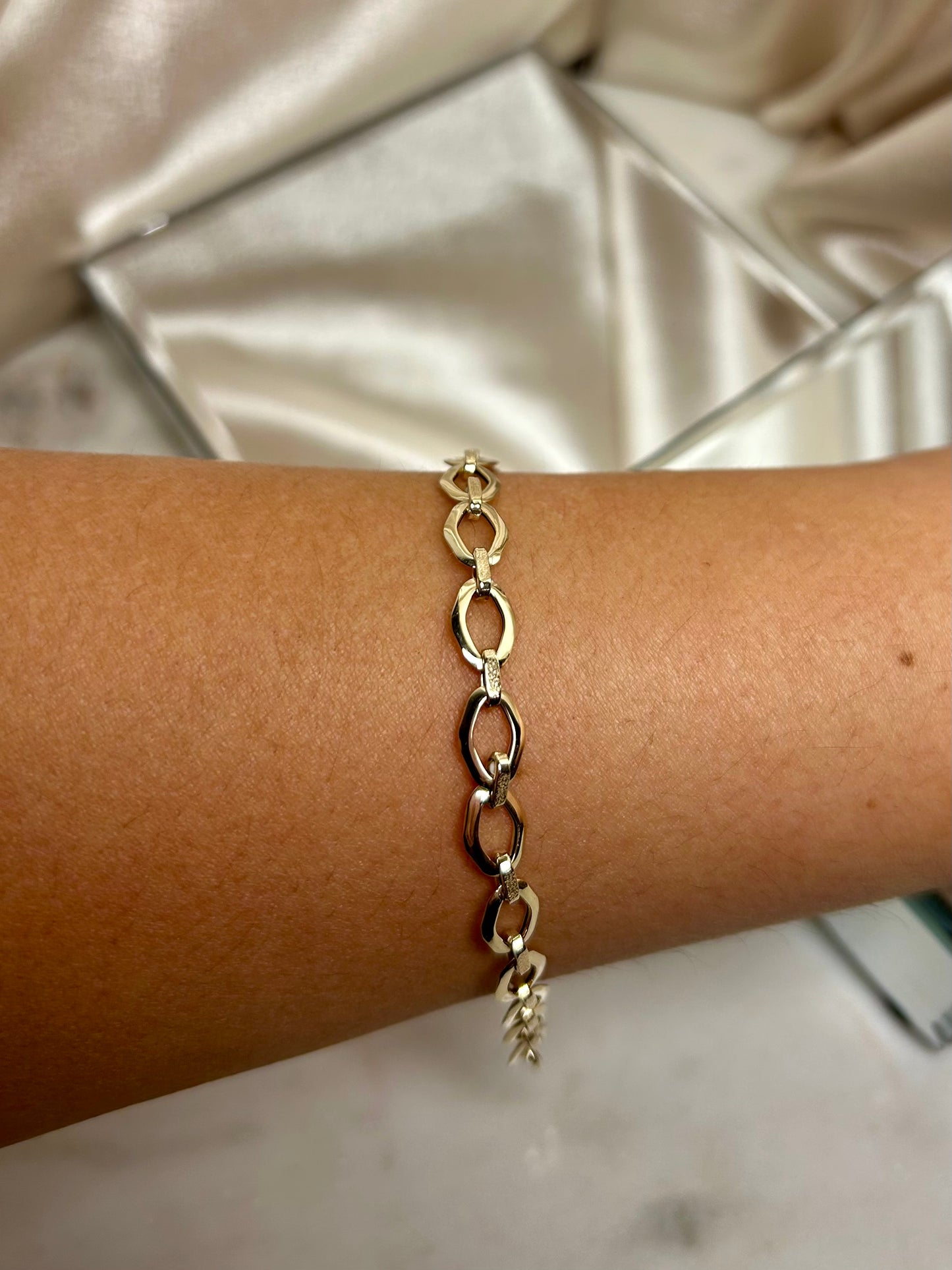 14k Yellow Gold Link Bracelet | Size