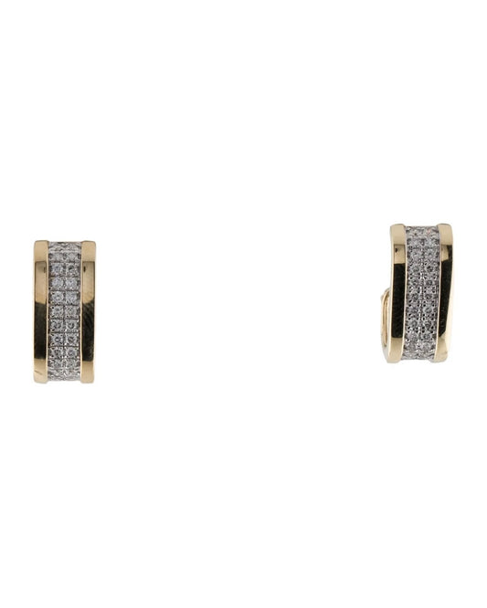 .43ct Natural Diamond Yellow Gold Earrings