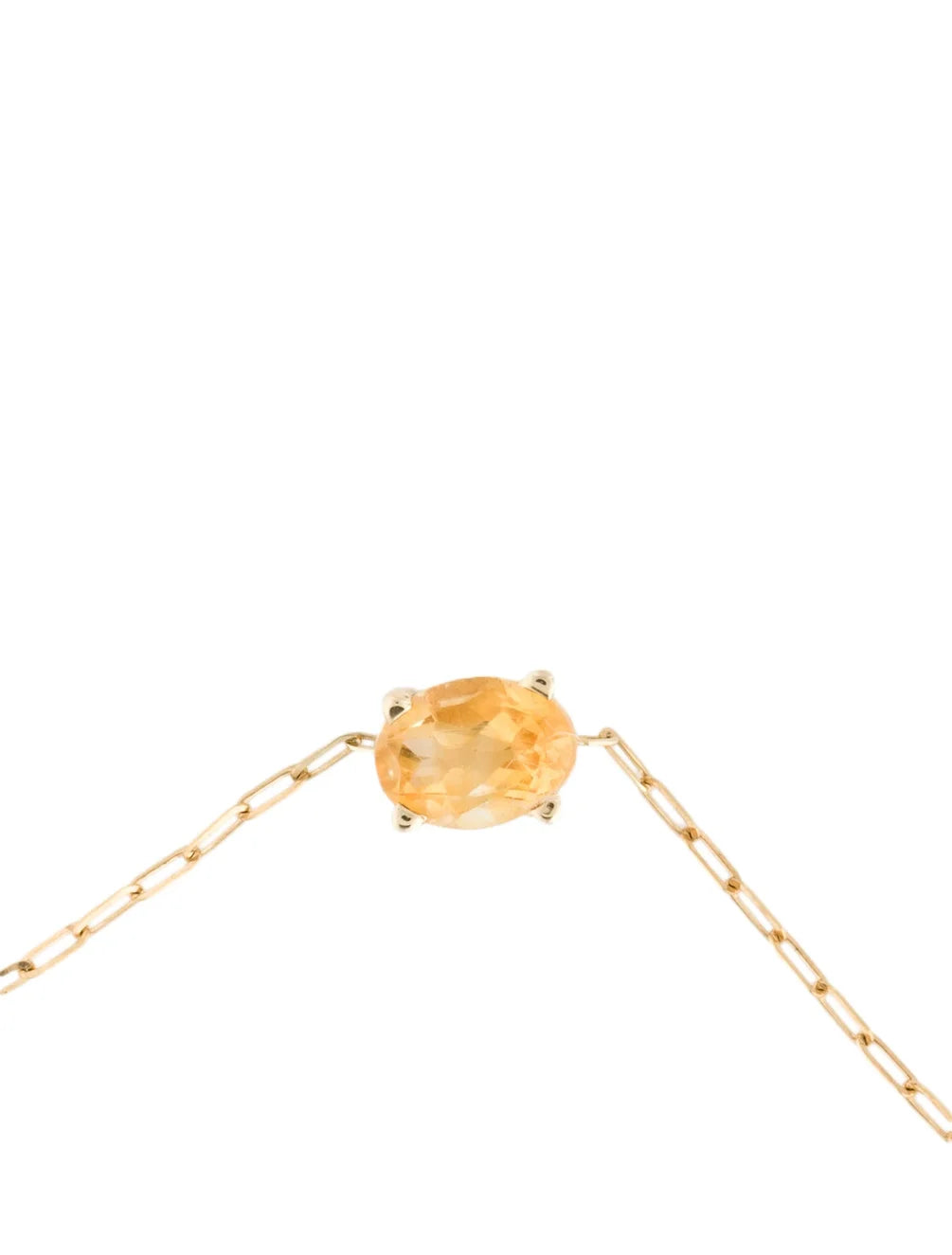 Oval cut Citrine station Bracelet | set in 14k yellow Gold