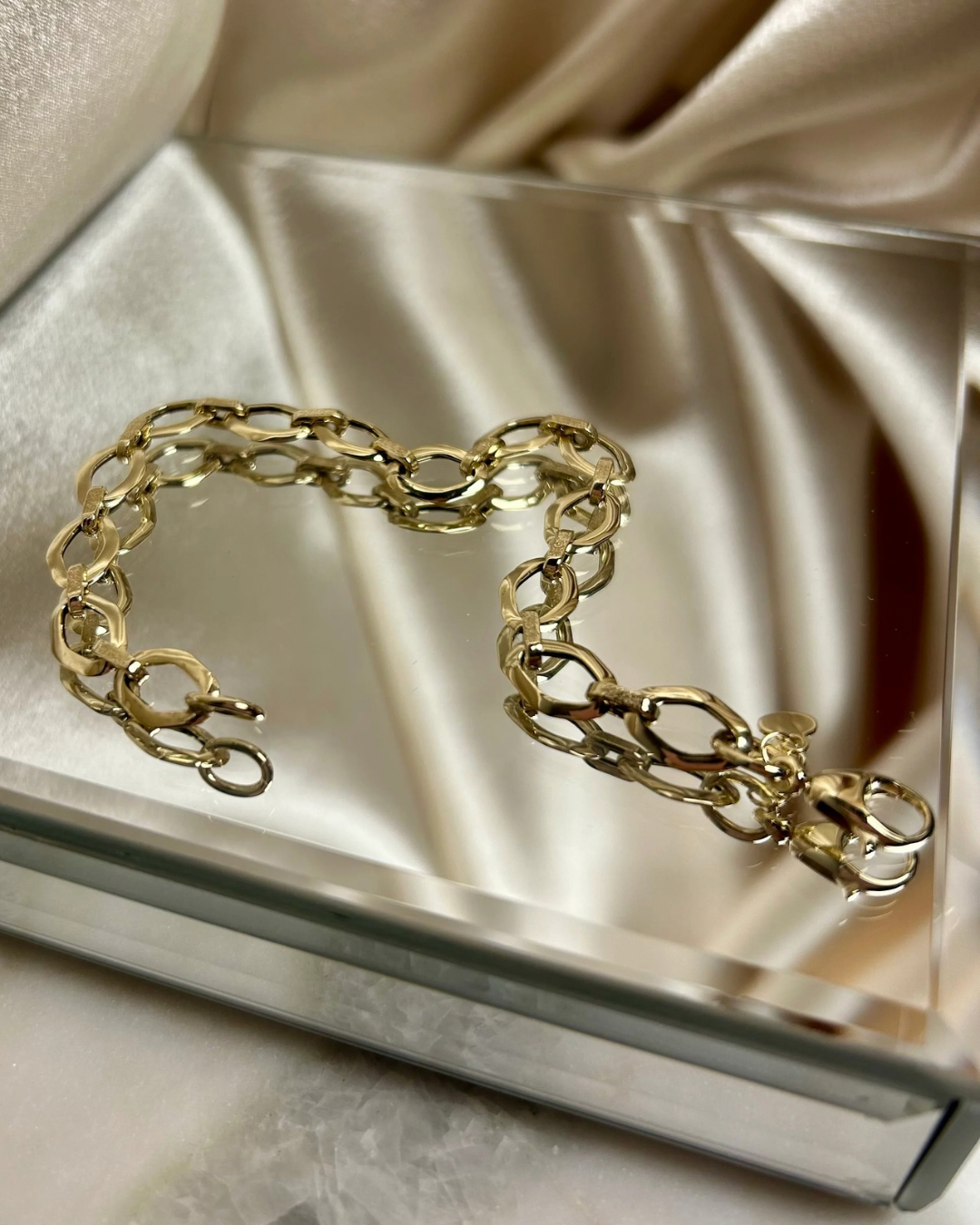 14k Yellow Gold Link Bracelet | Size
